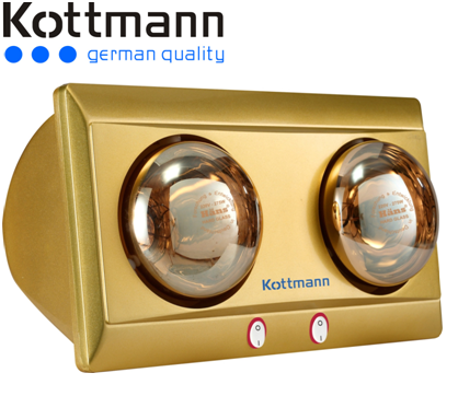 Đèn sưởi nhà tắm Kottmann 2 bóng K2BY