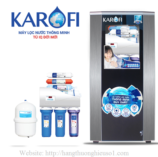 Máy lọc nước thông minh Karofi 9 lõi lọc iRO 1.1 tủ IQ (K9I-1)